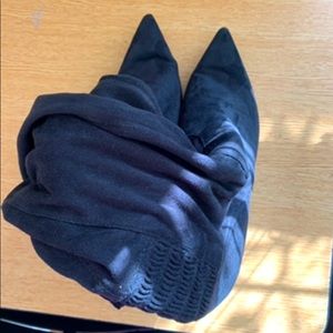 Black Suede Knee high boots